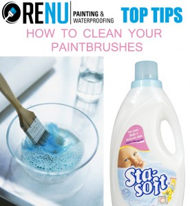 Cleaning paintbrushes